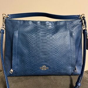 Vintage 90’s Coach Embossed Leather Shoulder Crossbody Bag